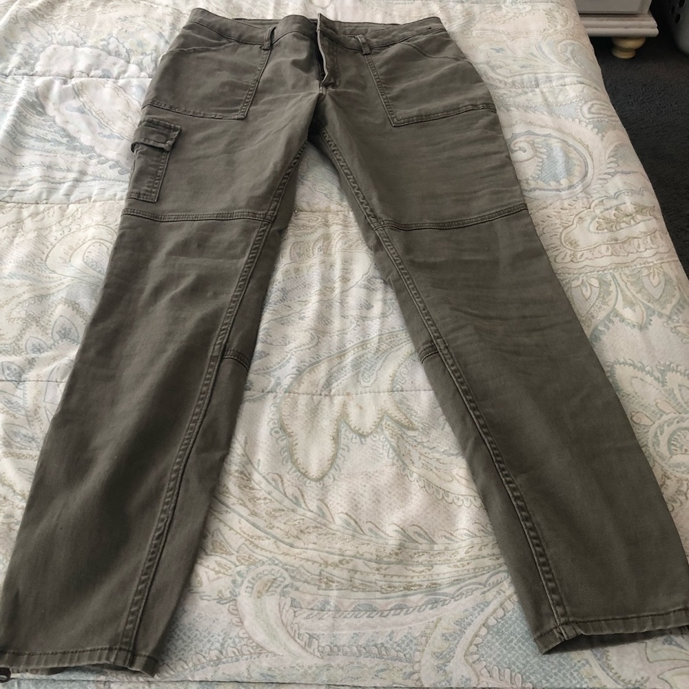 Olive cargo pants